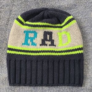 Gymboree Buffalo Lodge Navy Green & Gray RAD Sweater Beanie Hat